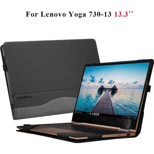 Laptop Cover For Lenovo YOGA 730 13.3" Detachable Magnetic Case PU Leather Protective Shell For Lenovo Yoga 730-13 730-13IKB