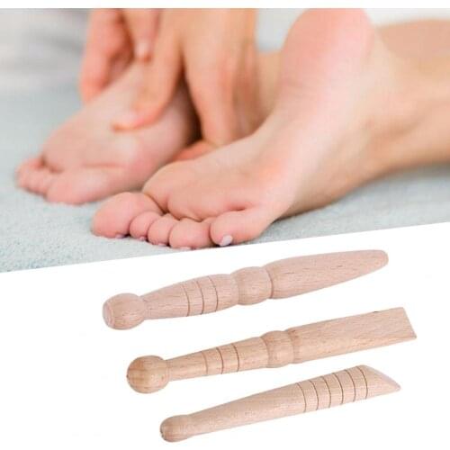 1 Set Wood Foot Massage Stick Portable Multi-use Relieve Muscle Soreness Foot Relaxation Stick Relaxing Tool