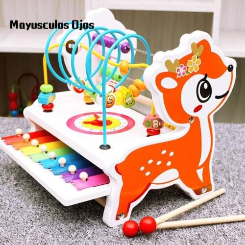 Childrens Mathematics Arithmetic Teaching Aids Abacus Calculation Rack Multi-function Bead Beaded Educational Toy 1-6 Years Old