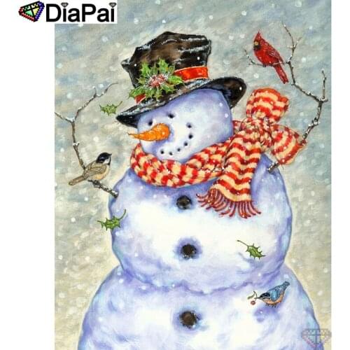 DIAPAI 5D Diamond Embroidery Needlework Kit "Cartoon snowman" Diy Diamond Painting Cross Stitch Home Decoration Gift A26768