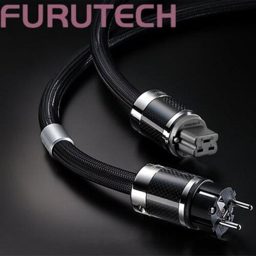 FURUTECH Alpha PS-950-18 Alpha-OCC 20A inlet plug FI-52 (R) Conductor Carbon Fiber Flagship Fever Upgrade AC Power Cable