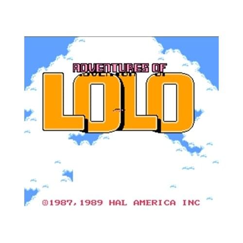 LOLO 2 Region Free 60 Pin 8Bit Game Card For Subor Game Players
