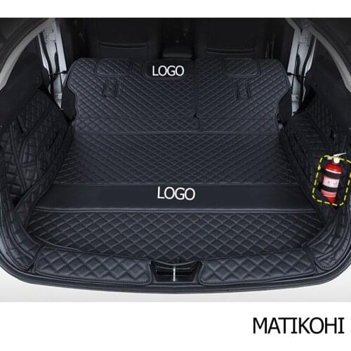 MATIKOHI leather car trunk mats for Haval F7 F7x 2019 2020 2021 years cargo liner accessories interior boot