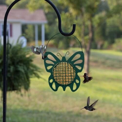 Metal Automatic Bird Feeder Mesh Feeding Outdoor Hanging Food Dispenser Balcony Hanging Feeder Park Garden Pet Bird Supplies
