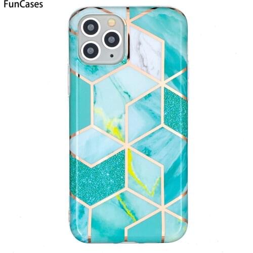 Fashion Soft IMD Cases For cover iPhone 11 Pro Max Geometric Telephone Covers sFor Apple iPhone hoesje 11 Pro Coques Case iphond