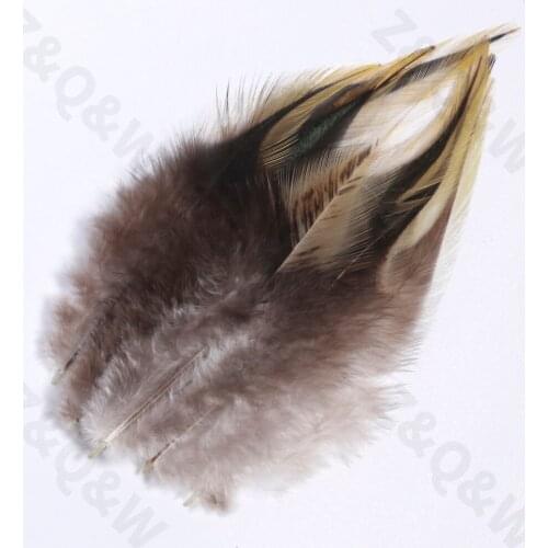 Natural 5-6 inches (12-15CM) silver edge point feathers 100PCS DIY craft jewelry earrings decoration accessories