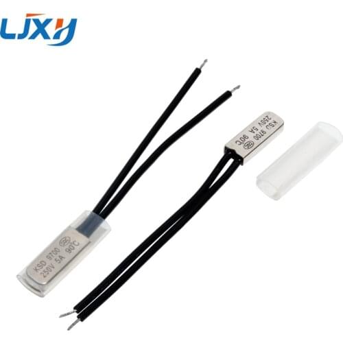 LJXH KSD9700 115C-135C Normally Closed (NC)/Normally Open (NO) Temperature Controlled Switch Thermostat Plastic /Metal Shell