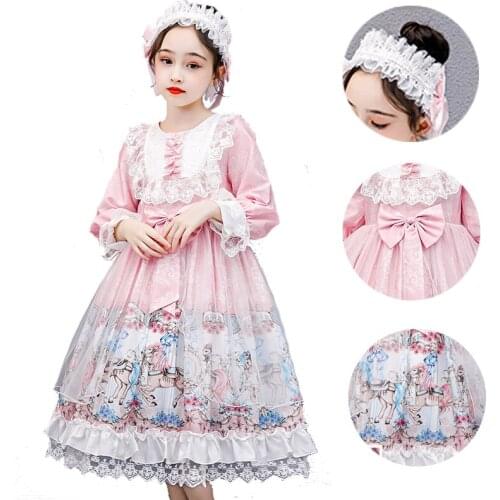New princess dress girl dress elegant new year Princess childrens party dress wedding dress childrens Christmas Dress