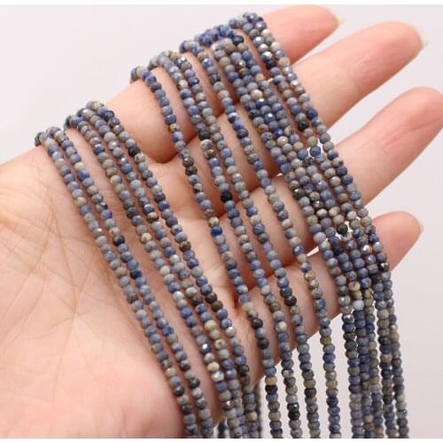 New Style Natural Stone Bead Section Sapphire Small Beads For DIY Jewelry Making Necklace Bracelet Earrings Accessory