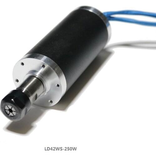 NEW 1PC 250w ER11 12000rpm Brushless DC spindle motor 24VDC 42mm diameter