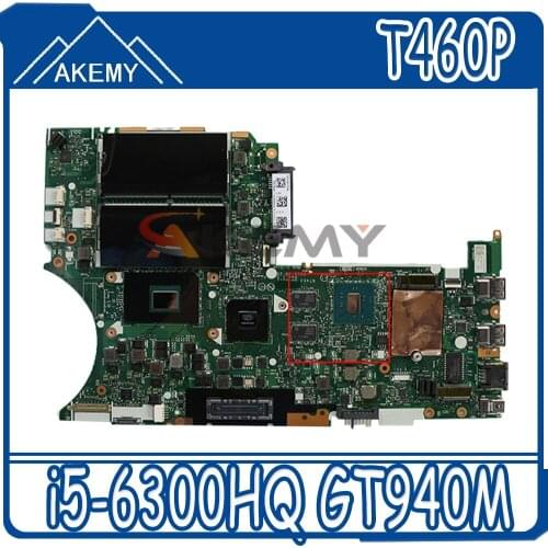 New MB For Lenovo Thinkpad T460P notebook motherboard BT463 NM-A611 with CPU i5-6300HQ GPU GT940M FRU 01AV997