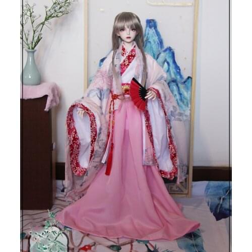 1/4 1/3 scale BJD clothes Chinese ancient costume Fairy dress Hanfu for BJD/SD MSD SD13 doll accessories C0226