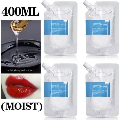 DIY Lip Gloss Base Oil Moisturizing Clear Lip Gloss Raw Material Gel Lip Gloss Business Liquid Lipstick 400ML Makeup Comestics