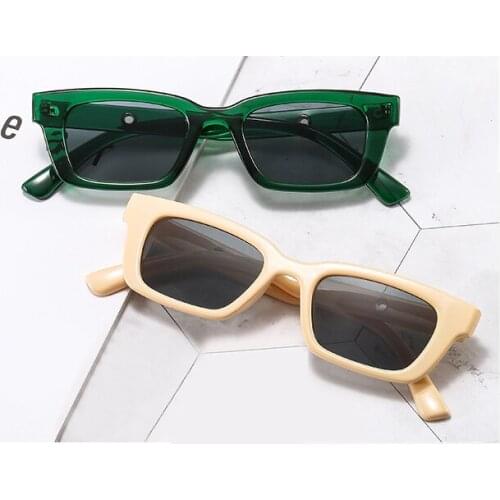 Sunglasses Women Driver Vintage Leopard Rectangle Personality Lady Sunglass Luxury Brand Squar Glasses Designer Fashion Eyewear