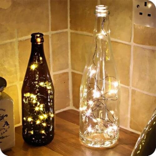 LED String Light Silver Wire Fairy Warm White Garland Home Christmas Wedding Party Decoration Powered By Battery Batter