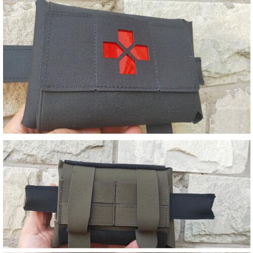 Tactical Medical Pouch Military First Aid Kits Bag Army Outdoor Sports Molle Bag BK/RG Convenient Accessory Package Equipment