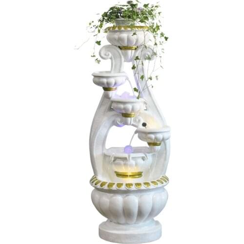 TT Living Room European Style Water Fountain Modern Simple and Light Luxury Creative Waterscape Decoration HallwayFortuneLanding