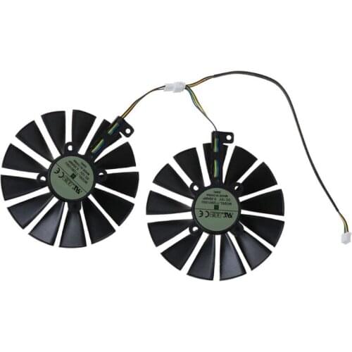 1PC/1Pair 95MM Cooler 13 Blades Cooling Fan for A-SUS ROG POSEIDON GTX1080TI P11G STRIX RX470 RX570 580 Video Card