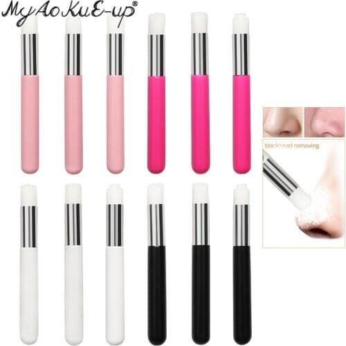1pcs New Mini Face Nose Brush Makeup Brushes Deep Cleaning Nose Blackhead brush Washing Cleaning Facial brushes Makeup Tools