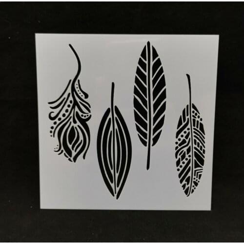 13*13 Leaves Layering Stencils for Diy scrapbook/photo album Decorative Embossing coloring,painting stencil,home decor