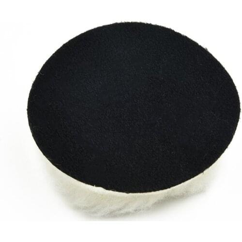 4 PCS Wool Buffing Polishing Pads 3inch Wool Waxing Buffing Polishing Pad Bonnets Sanding Car Buffer Plate
