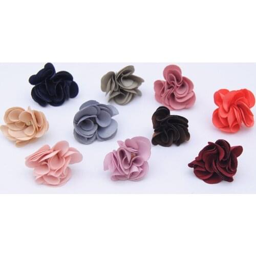 5pcs New Arrivals 2019 South Korea Cloth Burning Edges Petal Flower Tassels Hair Accessories Diy Hanging Jewelry Accessories