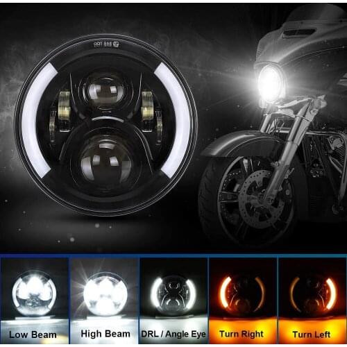 7 Inch Motorcycle Headlight for Touring Road King Ultra Classic Electra Street Glide Tri Cvo Heritage Softail Slim Deluxe