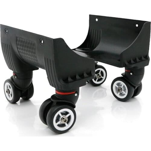 Trolley luggage wheel accessories universal wheel cloth box connected mute wear double row aircraft wheel pulley