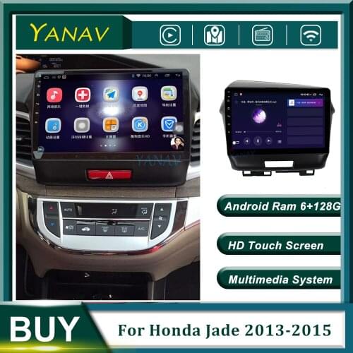 128G Android Car Radio Video GPS Navigation For Honda Jade 2013-2015 Stereo Receiver Car Audio Multimedia MP3 Player Head Unit
