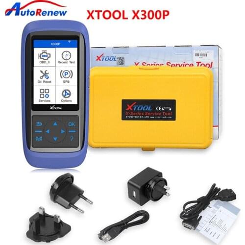 XTOOL X300P OBD2 Car Diagnostic Tool Car Scanner Obd Oil Reset ABS TPMS Light Reset With 16 Special Functions Online Update