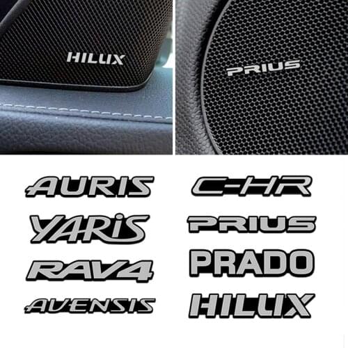 Car Auto Speaker audio Badge Sticker Decoration Decal for Toyota Corolla Camry rav4 Yaris hilux prius avensis auris Accessories