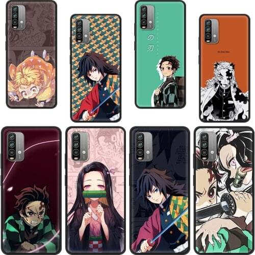 Anime Cartoon Demon Blade Black Case For Xiaomi Redmi Note 9S 9 8T 8 7 7A 9A 8A 9C 6 6A K30 Pro Fundas Silicone Phone Capas