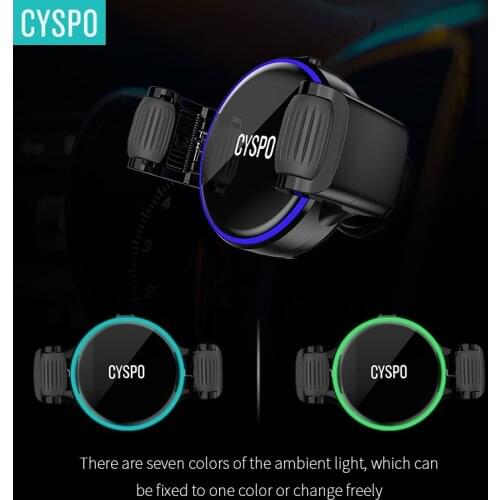 CYSPO Click to Charge 10W Car Wireless Charger Mount Qi Charger for Universal Qi-enable Smartphone Wireless Charging