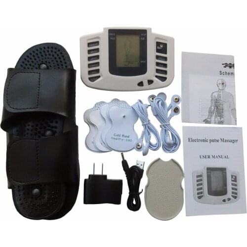 Tens EMS Dual Channel Electrical Nerve Muscle Stimulator Digital Therapy Pulse Massager For Back Neck Foot Relaxation