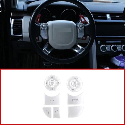 For Land Rover Discovery 5 Range Rover Sport Vogue Car Steering Wheel Button Patch Protection Patch Trim Interior Accessories