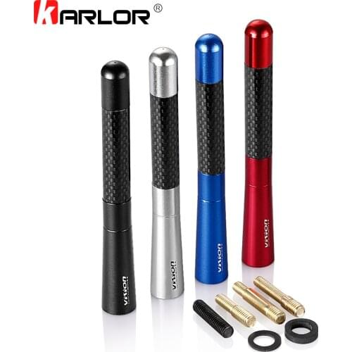 12cm Carbon Fiber Short Radio Antenna for Ford Focus Fiesta Peugeot Mazda Citroen Opel Astra Skoda Toyota Corolla Car Styling