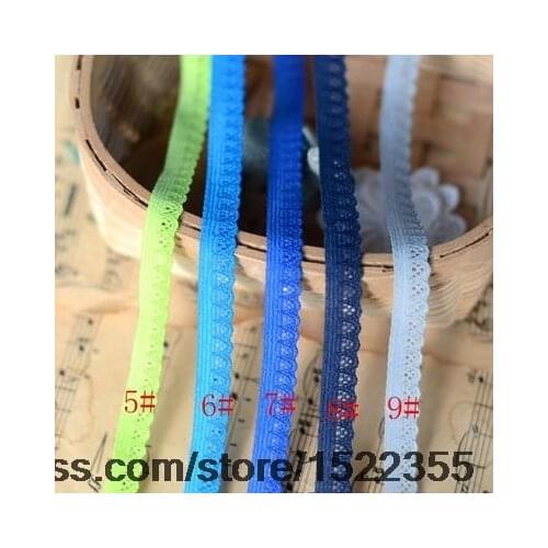 Lace materials into the 4 -color stretch polyester lace