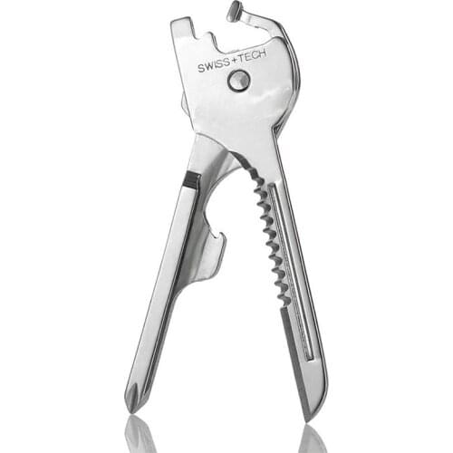 6 in 1 Key Style Multitool Silver Pocket Knife Bottle Opener Screwdriver Pocket Tool mini Multipurpose Tool Keychain Tool