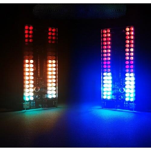 DIY electronic kit 18 segments 4 columns LED music rhythm spectrum light voice control level display diy soldering project