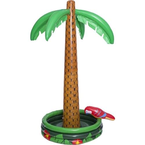 Inflatable Palm Tree Shape Cooler Ice Bucket for Drinks Beverages Festival Activities Decoration Home Furnishings Props