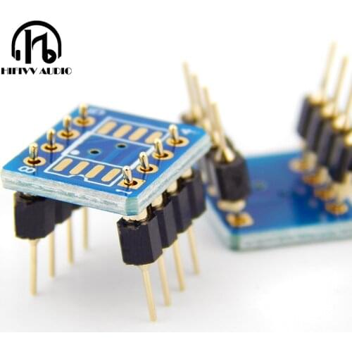 SOP8 to DIP8 Patch operational amplifier conversion DIP-8 OP AMP DIY hifi Gold-plated welding board IC chip transformation board