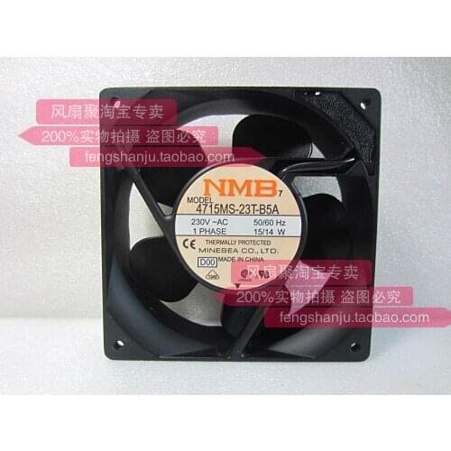 Original 4715ms-23t-b5a 12cm12038 230V 15 / 14W aluminum frame cooling fan
