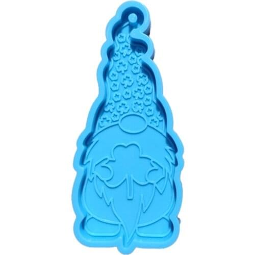 DIY Crafts Epoxy Resin Mold Irish Festival Faceless Doll Keychain Silicone Mould AXYD