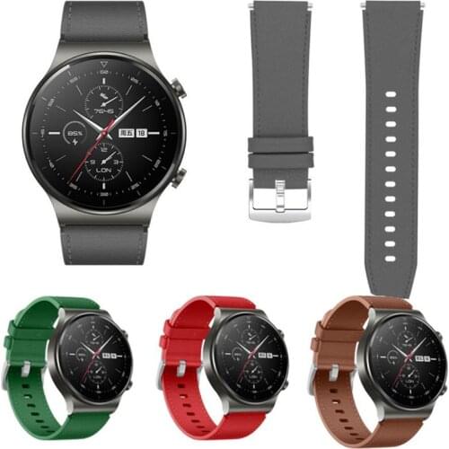 22mm Genuine leather Strap Smartwatch Replacement Part Wrist Band Watchband For Huawei Watch GT2 Pro Smart Wristband Accessories