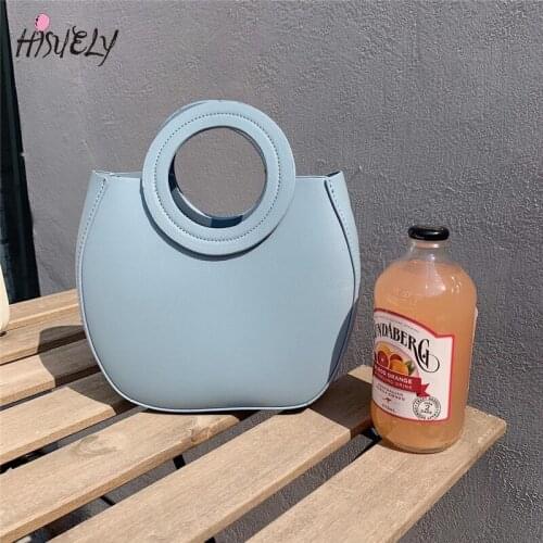 Luxury Designer Handbags for Women Top-handle PU Leather Bucket Bag Female Simple 2021 New Large Capacity Shoulder Bag Bolsos