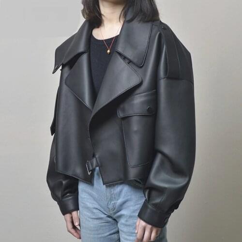 Женские зимние кожаные куртки Sbluee China At AliExpress