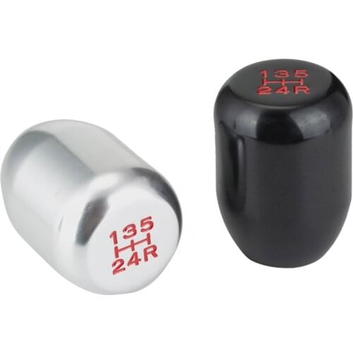 Car Silver Car Styling 5 Speed Gear Shift Knob Car Shift Lever Universal Manual Transmission for BMW Ford Interior Decoration