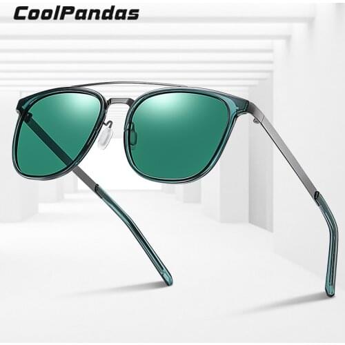 CoolPandas New Polarized Sunglasses Men Women Luxury Brand Design Fashion Square Frame Gradient Sun Glasses Female oculos Ladies