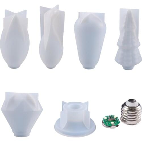 Light Bulb Ornaments Epoxy Resin Mold LED Bulb Silicone Mould DIY Crafts Tool