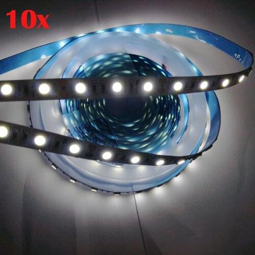 3 Years Warranty FREE DHL 50m Korea Chip 14~16W/m Non Waterproof DC12V 5050 White/Warm/Cold White/Nature White LED Strip Light